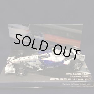 画像: セカンドハンド品●ユーロスポーツ別注●PMA1/43 BMW SAUBER 07 USA GP 2007 (S.ベッテル）#10