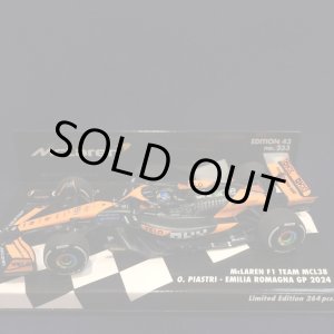 画像: 新品正規入荷品●PMA1/43 McLAREN MC38 EMILIA ROMAGNA GP 2024 (O.ピアストリ）#81