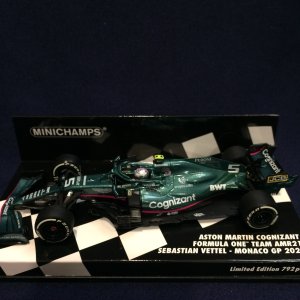 画像: セカンドハンド品●PMA 1/43 ASTON MARTIN AMR21 MONACO GP 2021 (S.ベッテル）#5