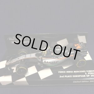 画像: セカンドハンド品●PMA1/43 FORCE INDIA MERCEDES VJM09 3rd PLACE EUROPEAN GP (S.ペレス）2016 #11