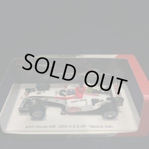 画像: セカンドハンド品●未開封品●Racing on別注●SPARK1/43 BAR HONDA 006 USA GP 2004 佐藤琢磨 (3位表彰台モデル)