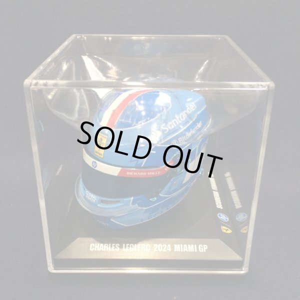 画像1: 新品正規入荷品●LOOKSMART 1/5 FERRARI F1 MIAMI GP 2024 (C.ルクレール）ミニヘルメット