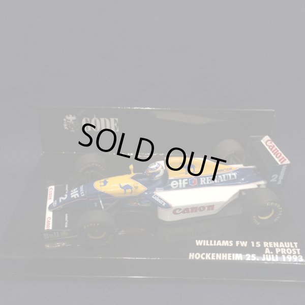画像1: セカンドハンド品●GODE別注●PMA1/43 WILLIAMS RENAULT FW15 HOCKENHEIM 1993 (A.プロスト）#2