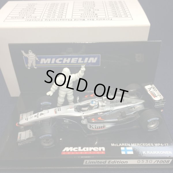画像1: セカンドハンド品●ミシュラン別注●PMA1/43 McLAREN MERCEDES MP4-17 (K.ライコネン）#4