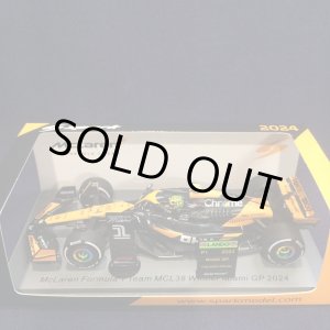 画像: 新品正規入荷品●SPARK 1/43 McLAREN MCL38 WINNER MIAMI GP 2024 (L.ノリス）#4