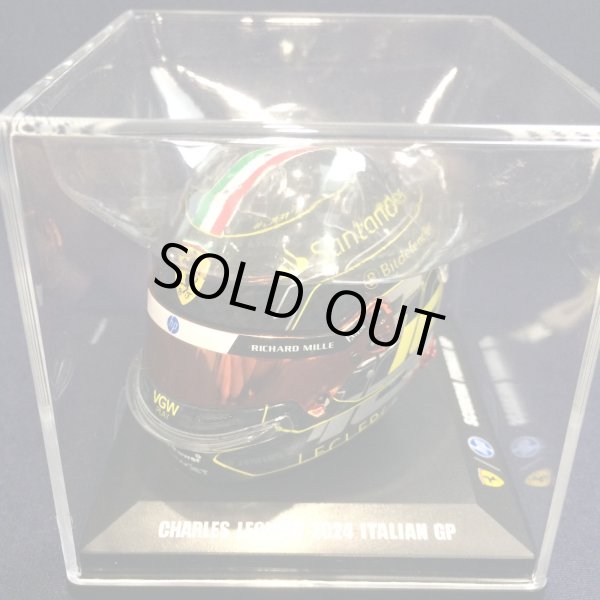 画像1: 新品正規入荷品●LOOKSMART 1/5 FERRARI F1 ITALIAN GP 2024 (C.ルクレール）ミニヘルメット
