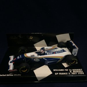 画像: セカンドハンド品●PMA1/43 WILLIAMS FW16 FRANCE GP 1994 (N.マンセル）#2