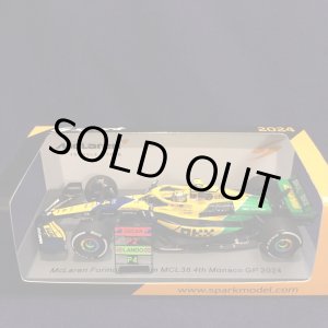 画像: 新品正規入荷品●SPARK 1/43 McLAREN F1 MCL38 4th MONACO GP 2024 (L.ノリス）#4