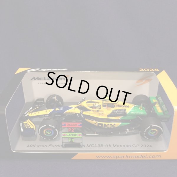 画像1: 新品正規入荷品●SPARK 1/43 McLAREN F1 MCL38 4th MONACO GP 2024 (L.ノリス）#4