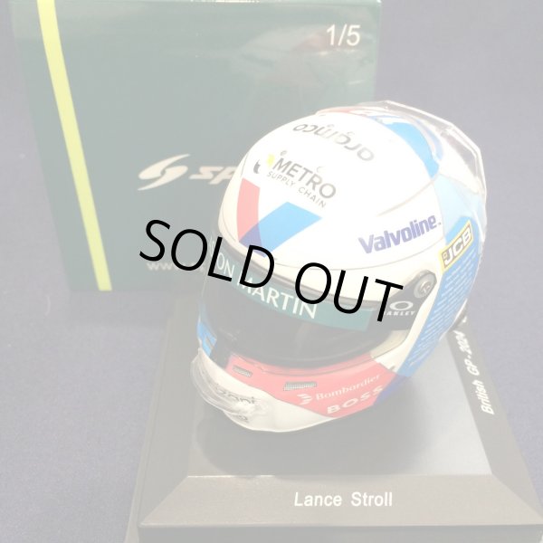 画像1: 新品正規入荷品●SPARK1/5 ASTON MARTIN BRITISH GP 2024 (L.ストロール）#18 ミニヘルメット