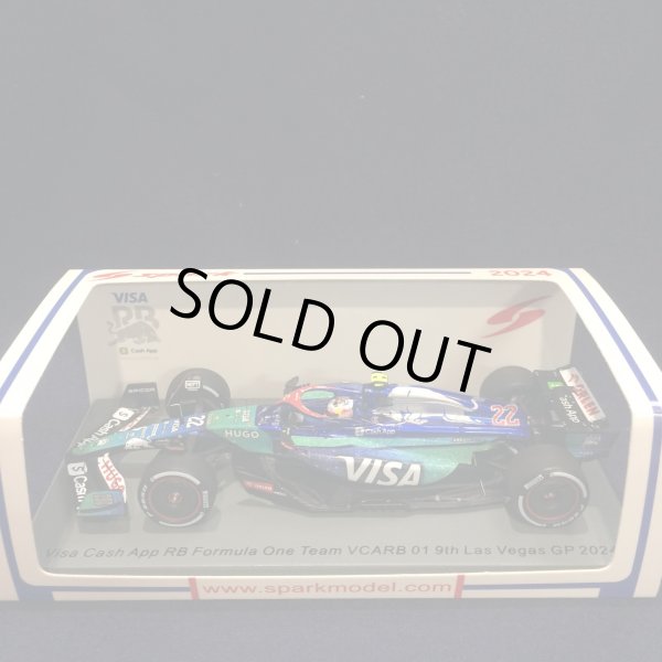 画像1: 新品正規入荷品●SPARK 1/43 VISA CASH APP RB F1 VCARB01 9th LAS VEGAS GP 2024 (角田裕毅）#22