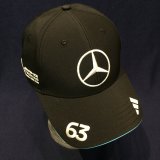 画像: メルセデス AMG ペトロナス F1 チーム ジョージ・ラッセル キャップ ブラック 2025