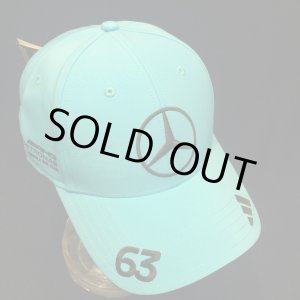 画像: メルセデス AMG ペトロナス F1 チーム ジョージ・ラッセル キャップ ブルー 2025