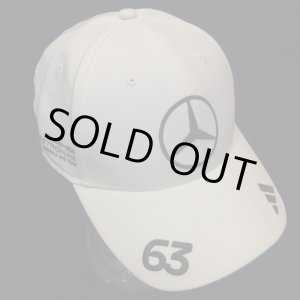 画像: メルセデス AMG ペトロナス F1 チーム ジョージ・ラッセル キャップ ホワイト 2025