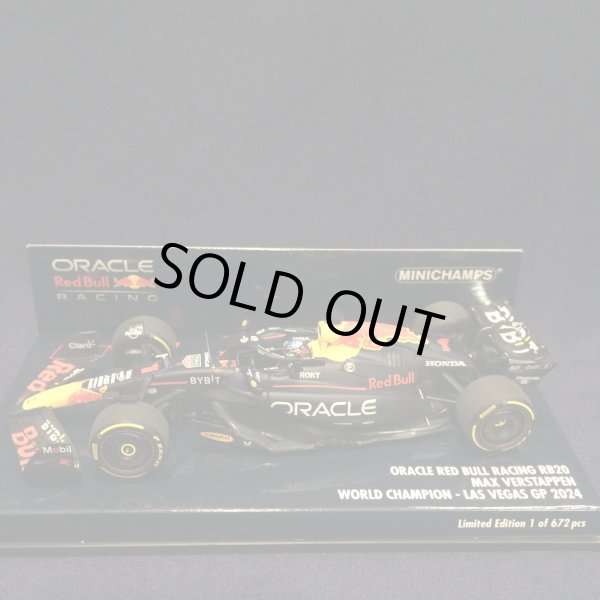 画像1: 新品正規入荷品●PMA1/43 RED BULL HONDA RB20 WORLD CHAMPION LAS VEGAS GP 2024 (M.フェルスタッペン）#1