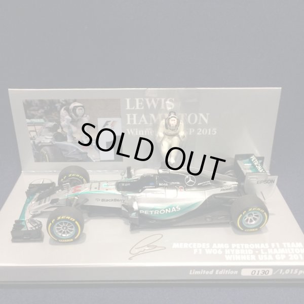 画像1: セカンドハンド品●PMA1/43 MERCEDES AMG PETRONAS W06 WIINNER USA GP 2015 (L.ハミルトン）#44
