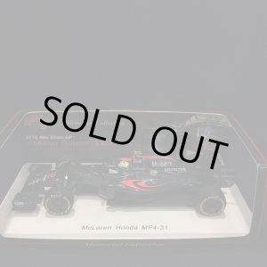 画像: セカンドハンド品●F1速報別注●SPARK 1/43 McLAREN HONDA MP4-31 ABU DHABI GP 2016 LAST RUN （J.バトン）#22