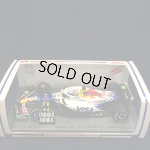 画像1: 新品正規入荷品●SPARK 1/43 VISA CASH APP RACING BULLS F1 VCARB 02 8th JAPANESE GP 2025 (I.ハジャー）#6