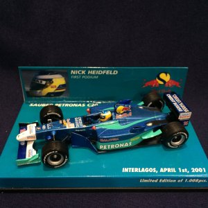 画像: セカンドハンド品●PMA1/43 SAUBER C20 INTERLAGOS 2001 FIRST PODIUM (N.ハイドフェルド）#15