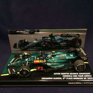 画像: セカンドハンド品●CK MODELCARS別注●PMA1/43 ASTON MARTIN AMR23 3rd BAHRAIN GP 2023 (F.アロンソ）#14