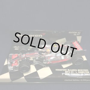 画像: セカンドハンド品●PMA1/43 VODAFONE McLAREN MERCEDES MP4-22 1st WIN CANADA GP 2007 (L.ハミルトン)2007 #2