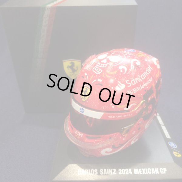 画像1: 新品正規入荷品●LOOKSMART 1/5 FERRARI F1 MEXICAN GP 2024 (C.サインツ）ミニヘルメット