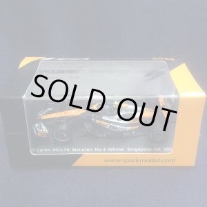 画像: 新品正規入荷品●SPARK 1/64 McLAREN MCL38 WINNER SINGAPORE GP 2024 (L.ノリス)#4