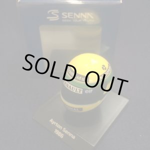 画像: 新品正規入荷品●PMA1/10 アイルトンセナ ミニチュアヘルメット 1986