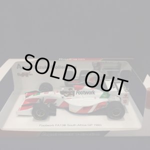画像: セカンドハンド品●Racing on別注●SPARK 1/43 FOOTWORK FA13B SOUTH AFRICA GP 1993 (鈴木亜久里）#10