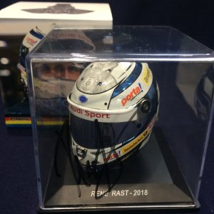 画像: セカンドハンド品●SPARK 1/5スケール●直筆サイン入り● DTM 2018 （レネ・ラスト）ミニチュアヘルメット