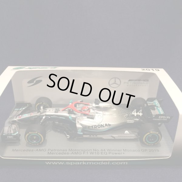 画像1: セカンドハンド品●SPARK1/43 MERCEDES-AMG PETORONAS W10 WINNER MONACO GP 2019 (L.ハミルトン）#44