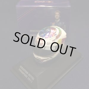 画像: セカンドハンド品●PMA1/8 RED BULL S.ベッテル ミニチュアヘルメット SINGAPORE 2011