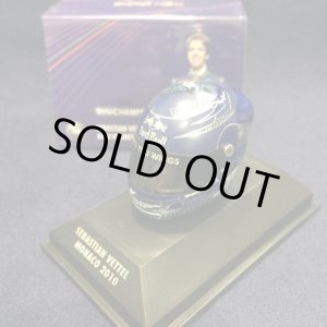 画像: セカンドハンド品●PMA1/8 RED BULL S.ベッテル ミニチュアヘルメット MONACO 2010