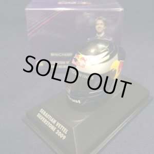 画像: セカンドハンド品●PMA1/8 RED BULL S.ベッテル ミニチュアヘルメット SILVERSTONE 2009