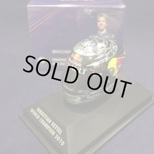 画像: セカンドハンド品●PMA1/8 RED BULL S.ベッテル ミニチュアヘルメット WORLD CHAMPION 2010