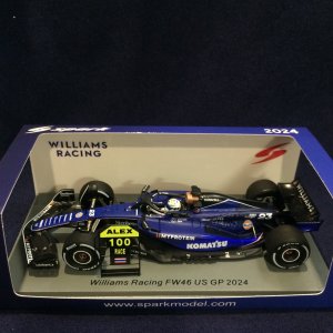 画像: 新品正規入荷品●SPARK 1/43 WILLIAMS FW46 US GP 2024 (A.アルボン）#23