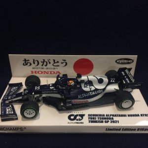 画像: セカンドハンド品●(ありがとう)KYOSHO&PMA1/43 SCUDERIA ALPHATAURI HONDA AT02 TURKISH GP 2021 (角田裕毅)#22