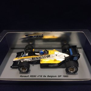 画像: セカンドハンド品●SPARK 1/43 RENAULT RE60 BELGIUM GP 1986 (D.WARWICK) #16