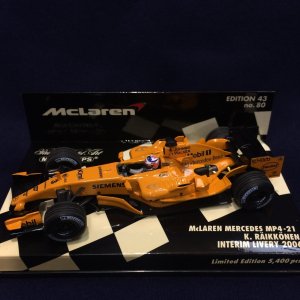 画像: セカンドハンド品●PMA1/43 McLAREN MERCEDES MP4-21 INTERIM LIVERY (K.ライコネン)2006 #3