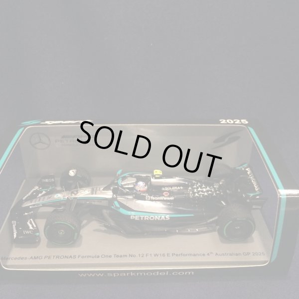 画像1: 新品正規入荷品●SPARK 1/43 MERCEDES-AMG PETRONAS W15 4th AUSTRALIAN GP 2025 (K.アントネッリ）#12