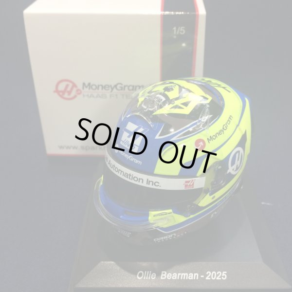 画像1: 新品正規入荷品●SPARK1/5 HAAS F1 2025 (O.ベアマン）ミニヘルメット