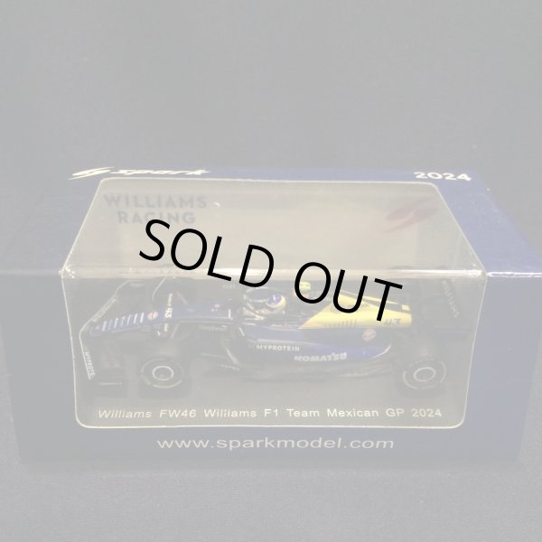 画像1: 新品正規入荷品●SPARK 1/64 WILLIAMS FW46 MEXICAN GP 2024 (F.コラピント）#43