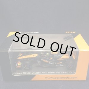 画像: 新品正規入荷品●SPARK 1/64 McLAREN MCL38 WINNER ABU DHABI GP 2024 (L.ノリス）#4