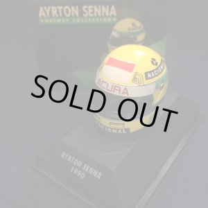 画像: セカンドハンド品●PMA1/8スケール ミニチュアヘルメット RHEOS (A.セナ)1990