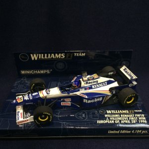 画像: セカンドハンド品●PMA1/43 WILLIAMS RENAULT FW18 1st WIN EUROPEAN GP 1996 (J.ビルヌーブ)
