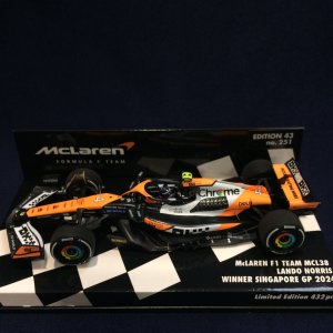 画像: 新品正規入荷品●PMA1/43 McLAREN MERCEDES MCL38 WINNER SINGAPORE GP 2024 (L.ノリス）#4