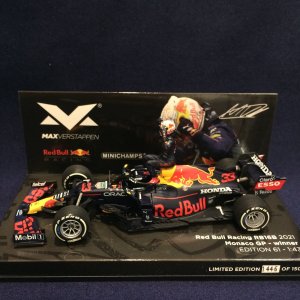 画像: セカンドハンド品●MVショップ別注●PMA1/43 REB BULL HONDA RB16B WINNER MONACO GP 2021 (M.フェルスタッペン)#33