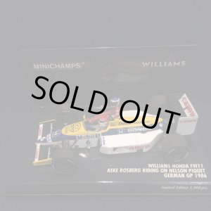 画像: セカンドハンド品●PMA1/43 WILLIAMS HONDA FW11 K.ロズベルグ RIDING ON GERMAN GP 1986 (N.ピケ)#6