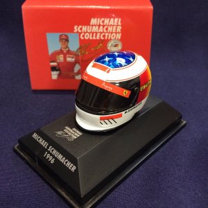 画像: セカンドハンド品●PMA1/8スケール ミニチュアヘルメット (M.シューマッハ)1996