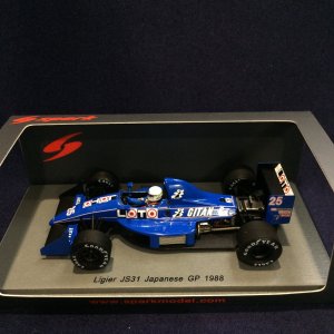 画像: セカンドハンド品●SPARK 1/43 LIGIER JS31 JAPANESE GP 1988 (R.アルヌー)#25